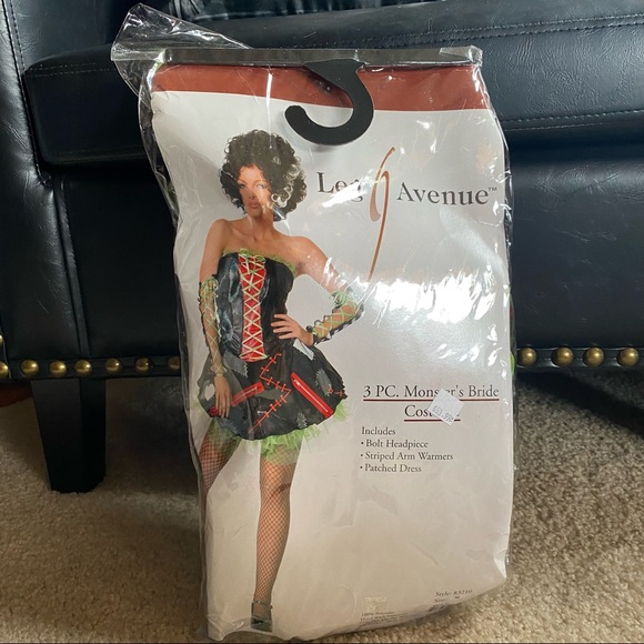 Costume, 3 Piece Monster’s Bride Dr.Frankenstein Leg Avenue - Picture 8 of 10